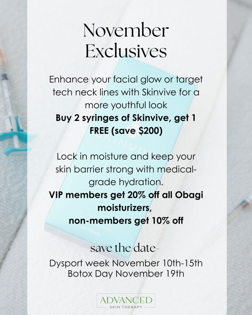 Advanced Skin Therapy November 2025 Specials